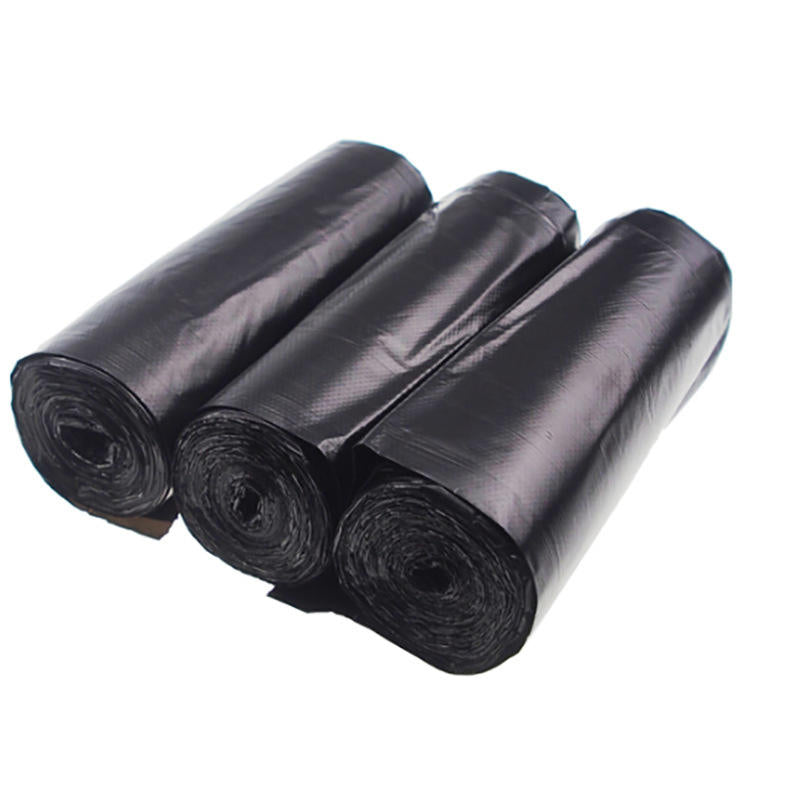 Clear & Black trash bags