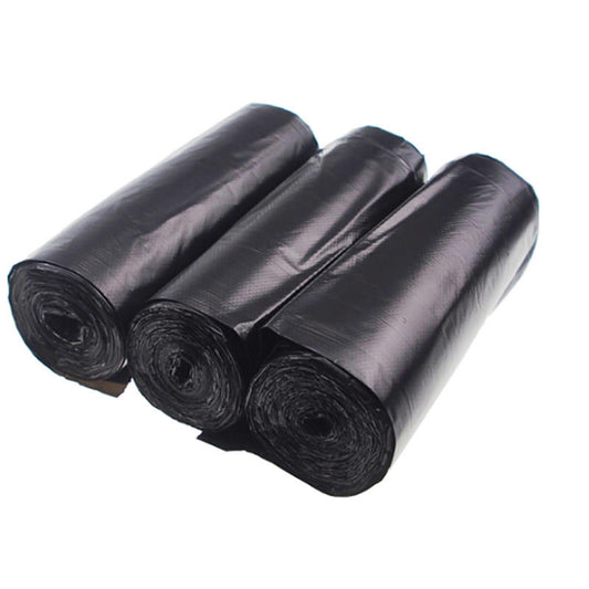 Clear & Black trash bags